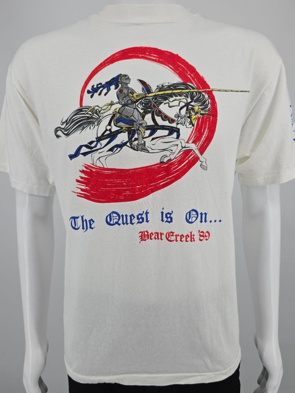 Vintage 1989 The Quest is On Bear Creek '89 Prestonwood Youth Knight T-Shirt (L)